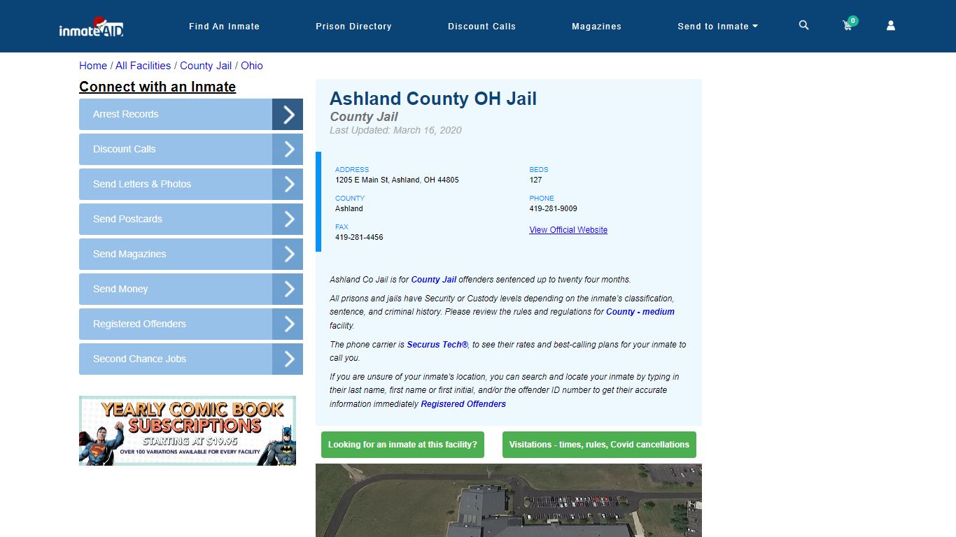 Ashland County OH Jail - Inmate Locator - Ashland, OH